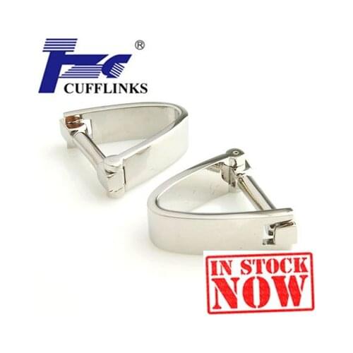 Siver V Shape Cufflink Cuff Link 2 Pairs Free Shipping Promotion