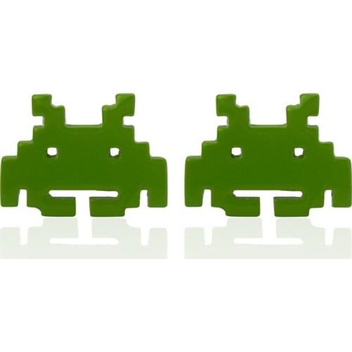 C-MAN Luxury shirt Green robot cufflink for mens Brand cuff buttons cuff links High Quality abotoaduras Jewelry