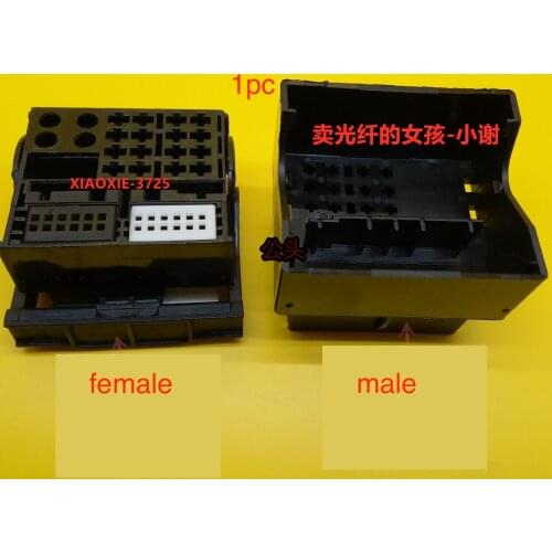 1pc for Volkswagen Audi BMW Benz host male female plug multimedia navigation Bluetooth radio connector