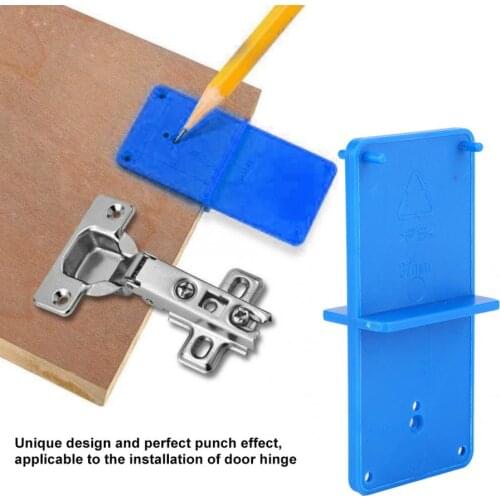 2Pcs Hinge Hole Template Opener Template Drilling Guide Locator For Door Cabinet Assemble