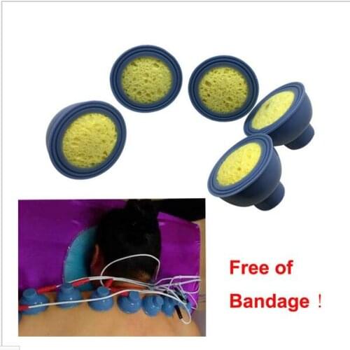 200 Piece popular suction negative pressure electrode pads for medicine leading therapy with 2mm pin via dhl freeshipping