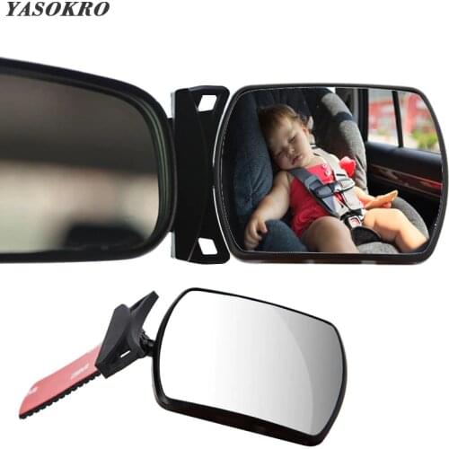 Car Blind Spot Mirror Children Car Back Seat Baby Mirror 360 Degree Adjustable Automotor Kids Monitor Safety Car Rearview mirror