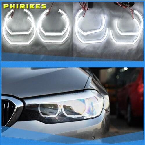 For BMW 7 Series E38 1995-2001 XENON headlight DTM M4 Style Ultra bright led Angel Eyes DRL halo rings Retrofit Accessories