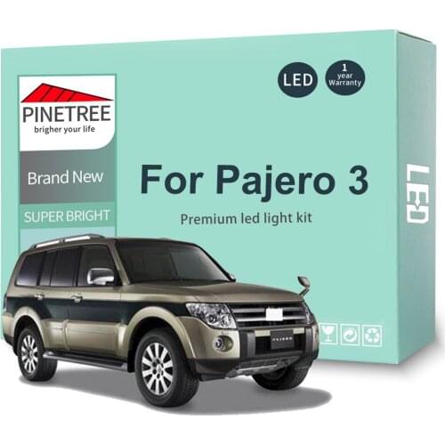 Led Interior Light Kit For Mitsubishi Montero Shogun Pajero 3 V60 V73 V75 V77 (2000-2006) Led Bulbs Canbus No Error