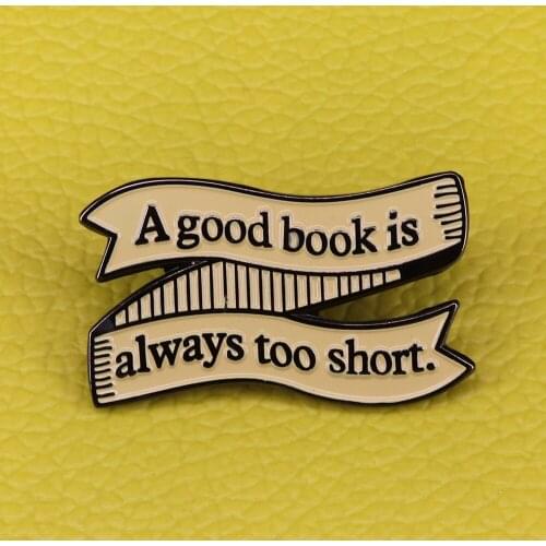 Literature read book gift Pin