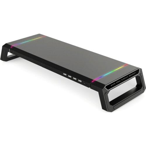 LX9B Multi-Function Computer Screen Riser for Home Office T1 Universal Monitor Stand Riser RGB