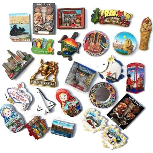 World Cultural Landscape Fridge Magnet Souvenir Dominican France USA Poland Cantabria Espana Austria Switzerland Egyptian Decor