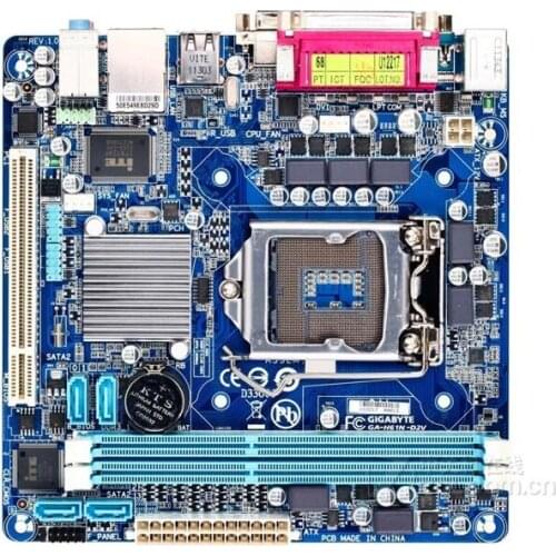 MINI-ITX 17*17 HTPC For Gigabyte GA-H61N-D2V Original Used Desktop Motherboard H61N-D2V H61 Socket LGA 1155 DDR3 On Sale