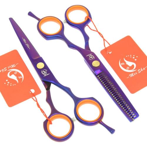 Meisha 5.5 inch Japan Salon Hair Cutting Shear Hairdressing Scissors Hair Professional Barber Scissors Set Thinning Razor A0029A