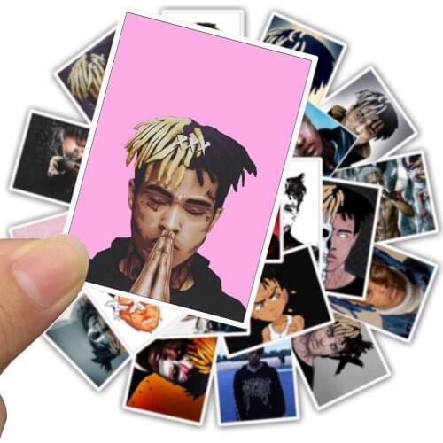 Singer XXXtentacion Planner Stickers AestheticFans Stationary Car Luggage Waterproof Sticker RIP XXXtentacion Sad