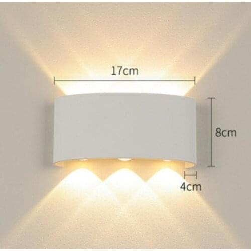 Nordic Wall Lamps IP65 LED Wall Lamp Outdoor Waterproof Garden Lighting Aluminum Indoor Bedroom Living Room Stairs Wall Light