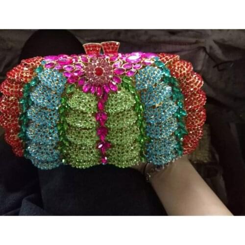 Latest Womens Handbags and Purses Clutch Evening Bag Rhinestone Bag Metallic Diamonds Bridal Party Luxury Bridal Wedding Party