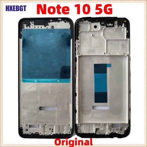 Original For Xiaomi Redmi Note 10 5G M2103K19G LCD Front Housing Middle Frame Bezel Plate Smartphone Repair Parts