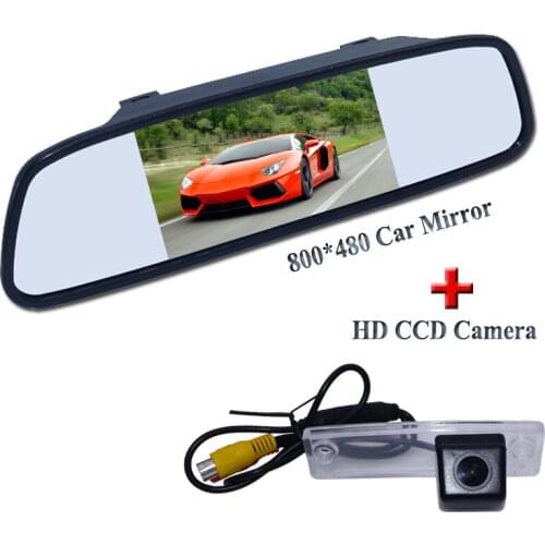 Suitable for TOYOTA Fourtoner car parking camera bring waterproof plastic shell material +800*480 wide car screen mirror 5"