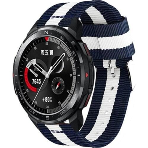 22mm 20mm Nylon Watchbands For Samsung Galaxy Watch 3 45mm 41mm Active 2 Gear S3 Band For Huawei Watch GT 2 46mm Pro Strap