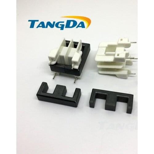 EE25 core EE Bobbin magnetic core + skeleton 2+2 pin brother sewing machine Transformers ertical double groove Inductors 4P AG