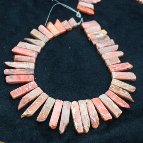 High Quality Orange Gems Stone Necklace Point Pendant Beads, Top Drilled Women Fashion Jewelry Spike DIY Making Finding Gems