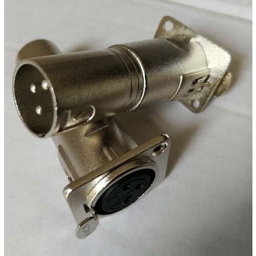 High quality 30pcs/lot Brand New Genuine KUILONG NA3FDM 3 Pin XLR Female to XLR Male FeedThru Adapter For D Panel Mounting