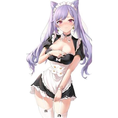 Funny Genshin Impact Car Stickers Sexy Girl Cartoon Anime Decals Car Window Motorcycle Decoration Vinyl KK PVC 13cm X 7.6cm