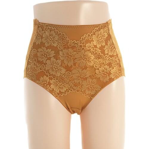 S730 Womens Cotton Panties Lace Briefs Seamless Underpants High Waist Lingerie Breathable and Comfortable New Large Size