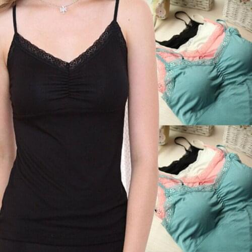 Womens Slim Solid Tank Tops Lace Crochet Ladies Vest T-Shirt Summer Singlet 5 Colors For Ladies