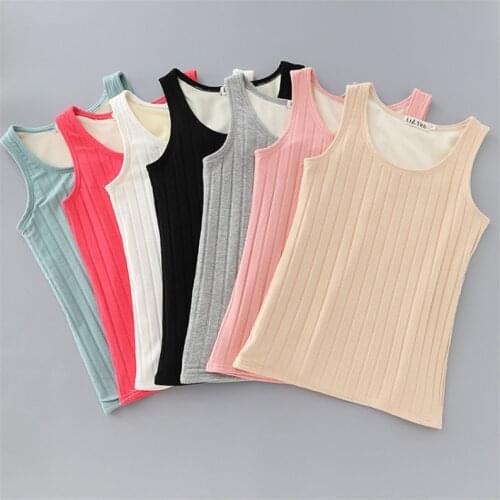 Women Velvet Vest Winter Warm Thick Underwear Plus Cashmere Bottoming Shirt Tight Tank Tops Body Shape Thermal Stretch Tops