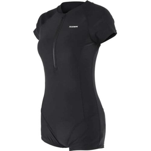 TOSWIM One Piece Swimsuit Women Covering Belly Showing Thin Conservative Sexy Swimsuit One-piece chest pad UPF50+ sunscreen