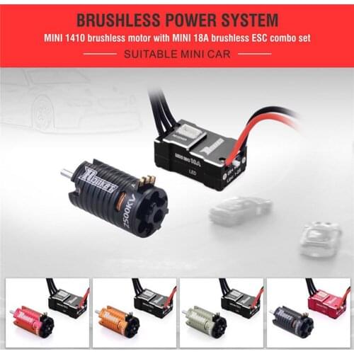18A ESC & Brushless Motor 2500KV 3500KV 5500KV 7500KV 9500KV for 1/24 1/22 1/30 Mini-Z RC Car Accessories