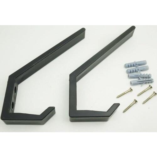 2Pcs Wall Mount Motorcycle Helmet Holder Hook Jacket Bags Rack Hanger Display