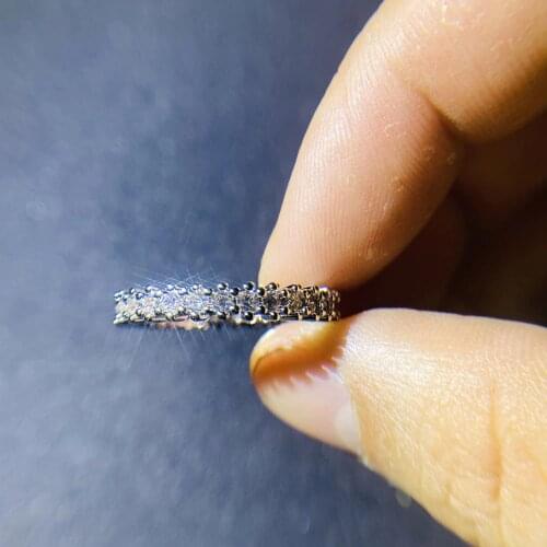 2020 Fashion 925 sterling silver Simple Geometric Round Single Stackable Finger Rings for Women Engagement Jewelry