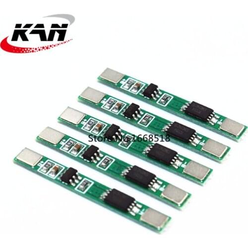 5Pcs 1S 3.7V 2.5A Lithium Battery Protection Board Polymer BMS PCM PCB Over Charge Discharge Li-ion Protect Module