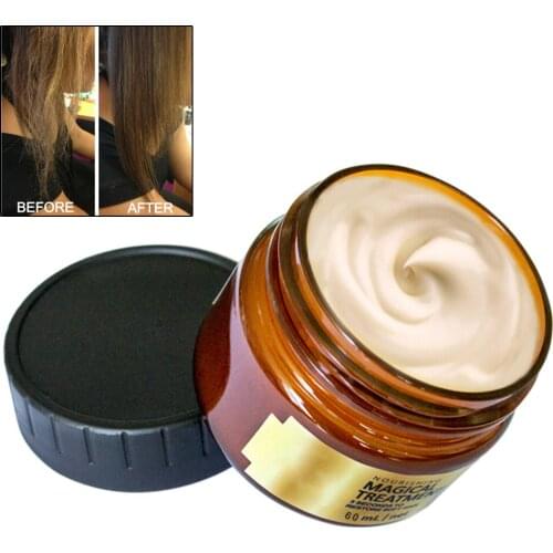 60ml Keratin Hair Treatment Mask Hair Tonic Keratin Hair Treatment 5 Seconds Repairs Damage Hair Root Relieve Dry Itchy Scalp