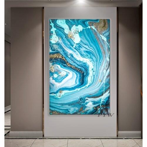 Abstract Hand Painted Oil Painting Beautiful Golden Landscape Painting On Canvas Wall Pictures For Living Room Decor Gift