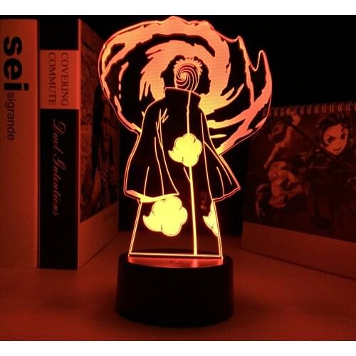 Tobi Anime Figure 3D LED Lamp Touch Sensor Colorful Nightlight for Bedroom Decor Light Cool Child Birthday Gift