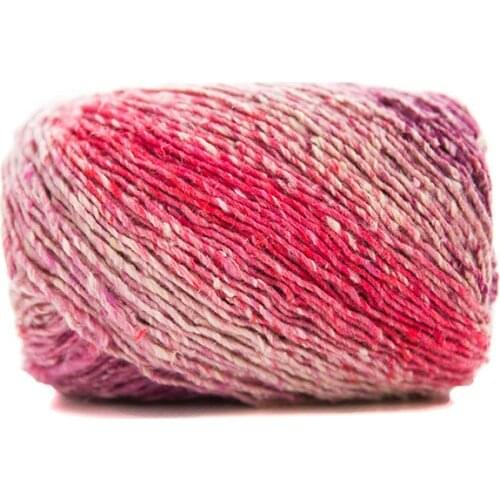 Woven colorful polyester-cotton yarn hand-woven scarf hat shawl Threads for knitting alize 2.6NM 100g/roll 260meters