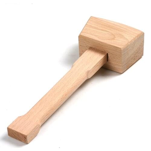 45mm Beech Solid Hardness Carpenter Wood Wooden Mallet Hammer Handle Woodworking