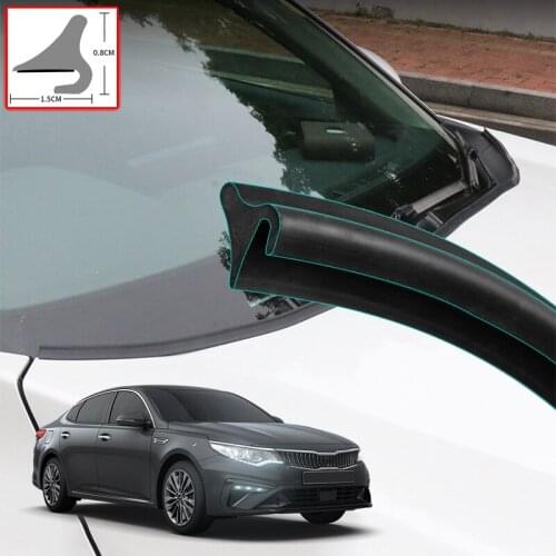 For Kia Optima 2018-2021 DIY Car Seal Strip Windshied Spoiler Filler Protect Edge Weatherstrip Strip Sticker Auto Accessories