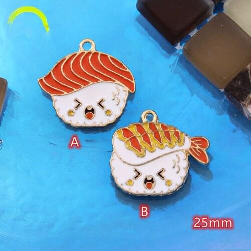 Susi Enamel Charms for Jewelry making cute Cartoon Susi Foods Charm Pendant Earrings Finding 10pcs Gold Metal Charms Pendants