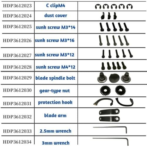 HDP36-1 spare parts link II ( HDP3612020-HDP3612035 )