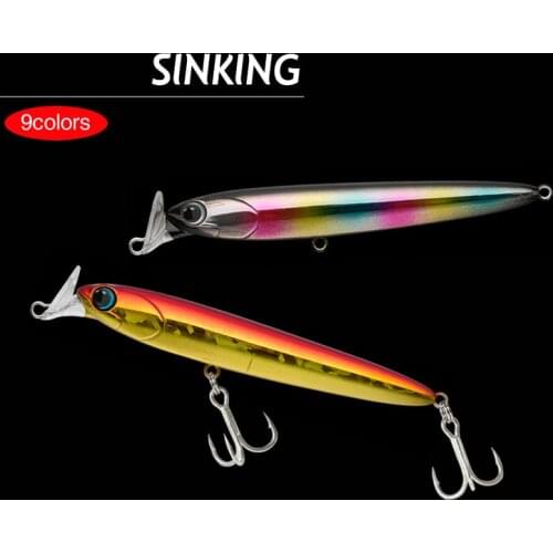 Tongue Plate Pencil Minnow Artificial Fishing Lure 95mm 22g Sinking Pencil Wobblers Hard Bait Suitable For Use In All Waters