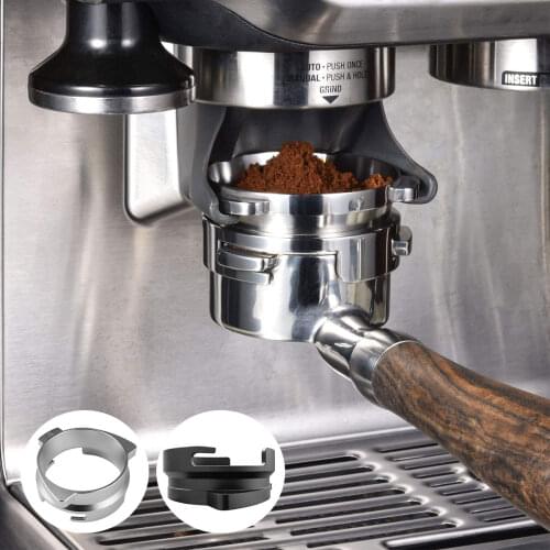 54mm Coffee Powder Receiving Dosing Ring Rotatable Aluminum Alloy Loop For Breville 8 Series Coffee Machines Funnels Accessories