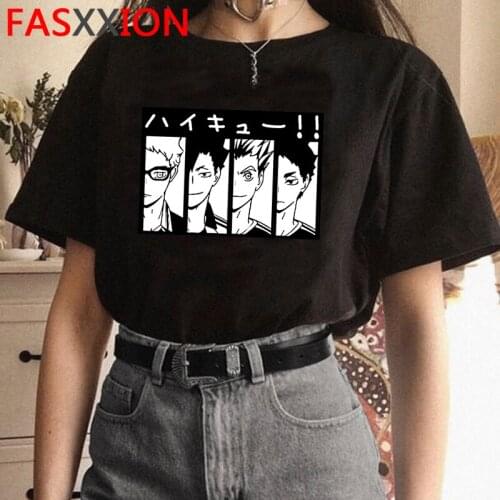 Haikyuu summer top men couple vintage casual plus size couple clothes summer top plus size