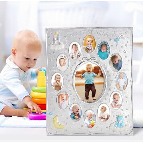 LASODY Baby Picture Frames Baby Growth Memorial Gift Exquisite Baby Photo Frames Wall Decoration Grow Up Gift Home Decoration