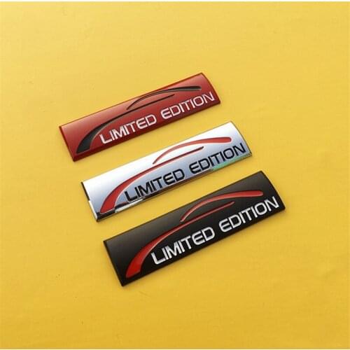 Metal 3D Limited Edition Logo Car Emblem Auto Badge Sticker Decal Black/Silver/Red