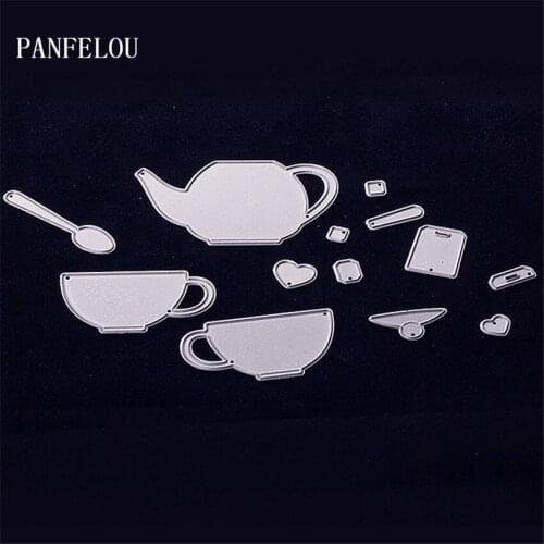 PANFELOU The teapot series Metal craft paper die cutting dies for Scrapbooking/DIY Easter wedding Halloween cards