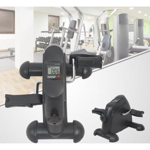 Mini Pedal Stepper Exercise Machine LCD Display Indoor Cycling Bike Stepper Treadmill Ttraining Apparatus For Home Office Gym