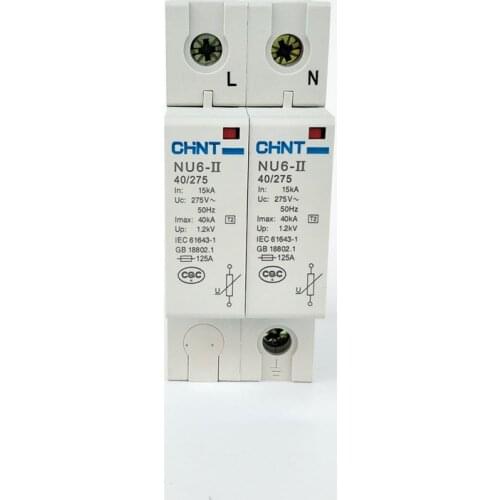 CHINT NU6-II 2P 15-40KA 275V 385V Low-voltage Surge Arrestor