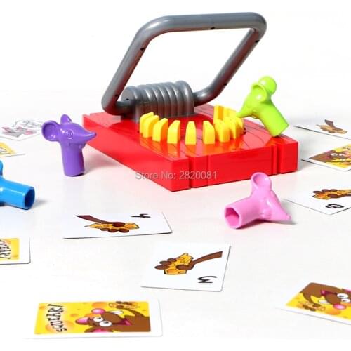 SQUEAK! its trap watch out for the snap!Mouse snatch cake funny family game toy,grab your cheese with finger mice puzzle toys