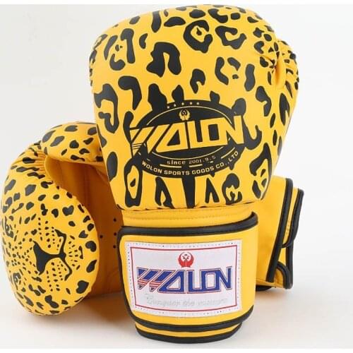 Men/women 10 OZ profession boxing gloves in leopard pattern MMA Sanda /Boxing Gloves kicking sexy Gloves