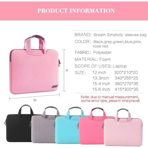 Laptop Bag Notebook Case Cover Sleeve for MacBook Pro Air Microsoft Surface 7 Book Asus Acer 12 13 13.3 14 15.6 15.4 16 15 inch